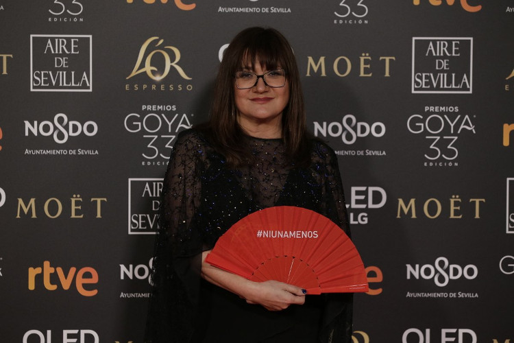 Isabel Coixet en la alfombra roja. Foto: Premios Goya