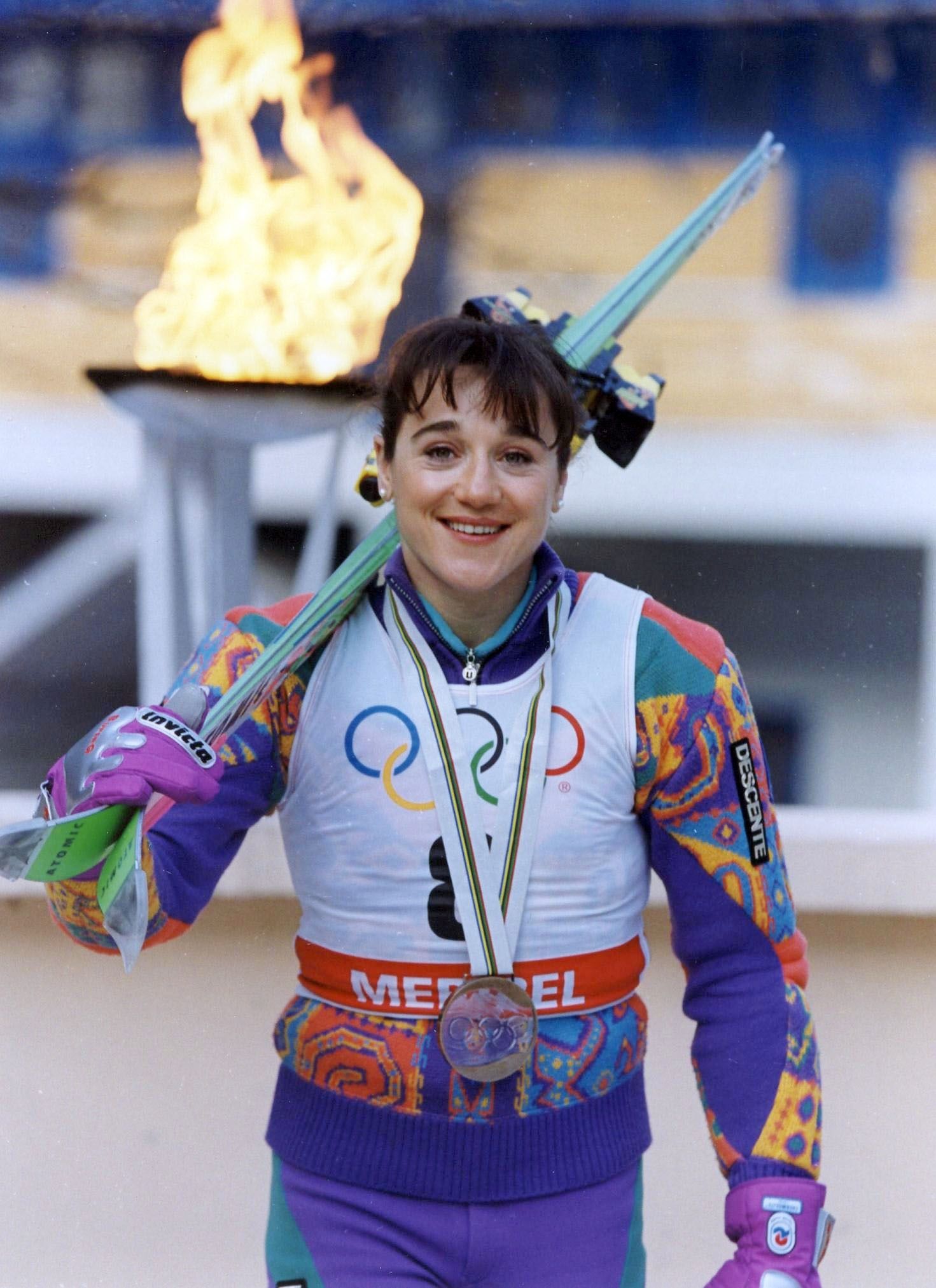 Blanca Fernández Ochoa, en los Juegos de Albertville. Foto: Instagram.