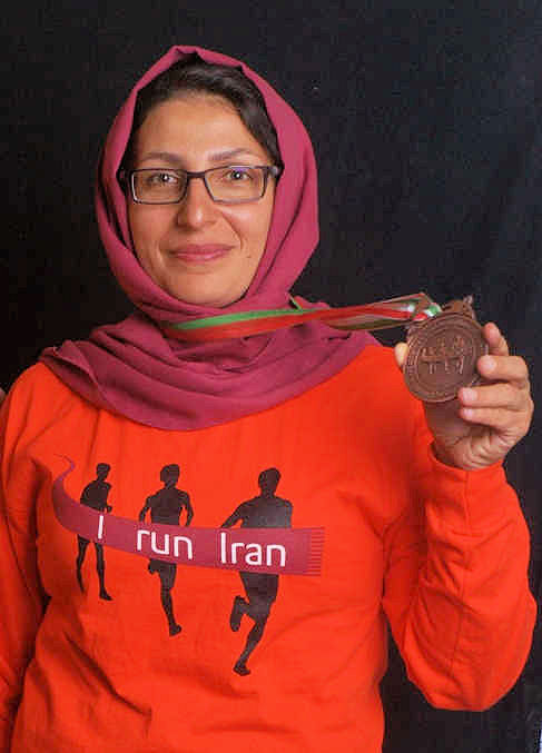 Una de las corredoras iraníes del año pasado. Foto: I run Iran
