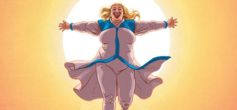 Faith, la superheroína talla XL, llega al cine