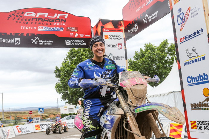 Sara García, participando en la Baja Aragón