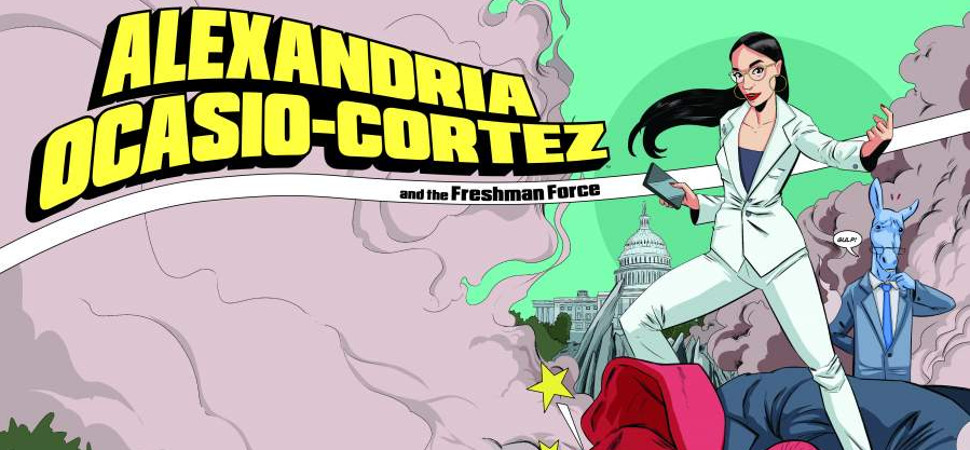 Alexandria Ocasio-Cortez ya es una superheroína de cómic