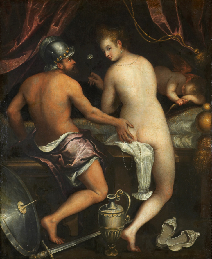 Marte y Venus por Lavinia Fontana (1600-1610).