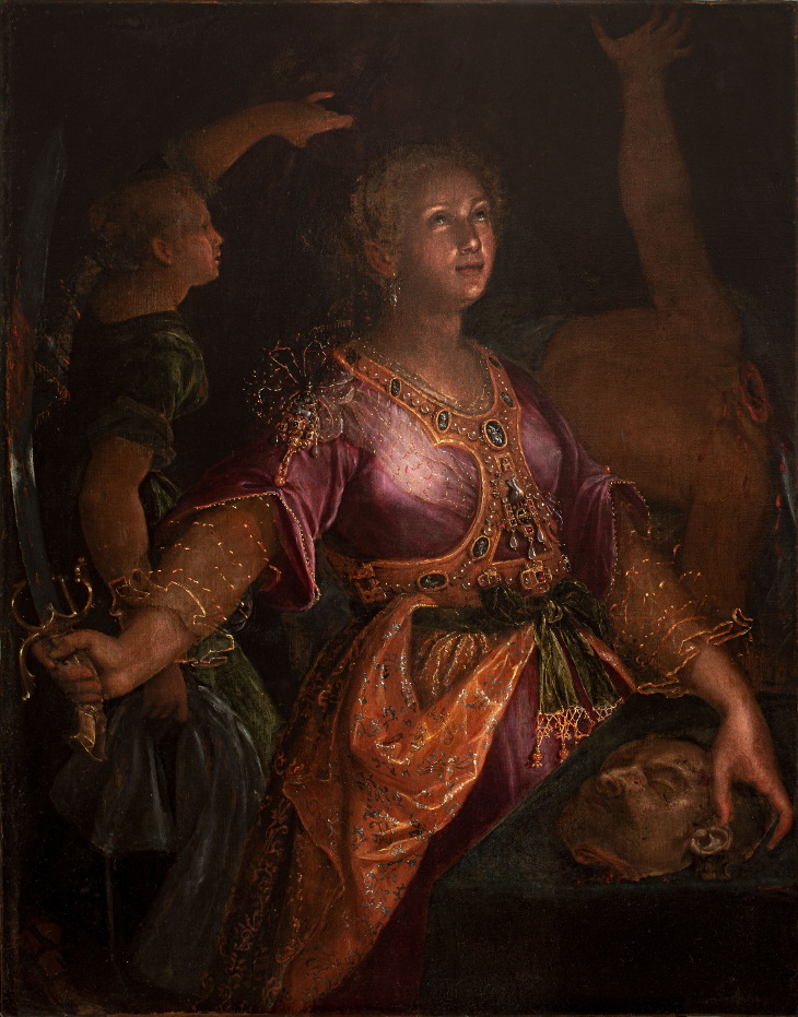 Judith y Holofernes por Lavinia Fontana (1595).