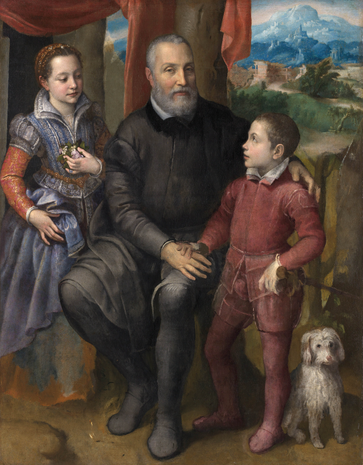 Retrato de familia de Sofonisba Anguissola (1558).