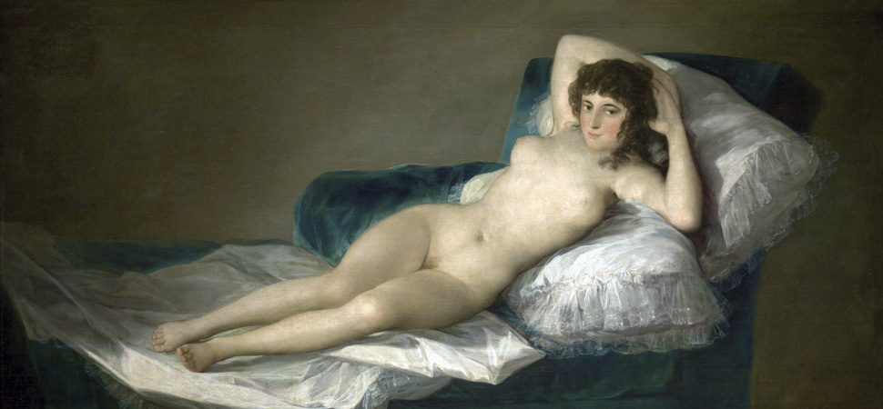 'La maja desnuda', Francisco de Goya y Lucientes (1795-1800).