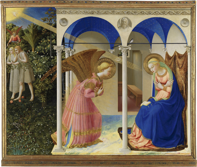 'La anunciación', Fra Angélico (1425-26).
