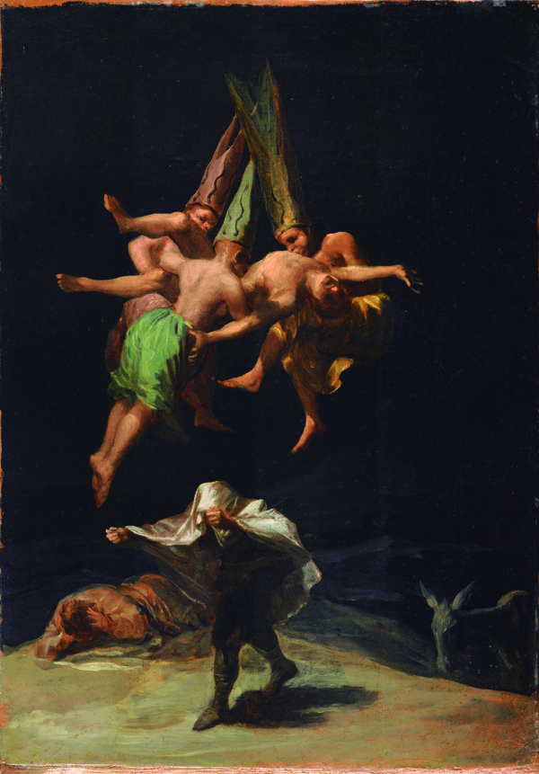 'El vuelo de las brujas', Francisco de Goya y Lucientes (1798).