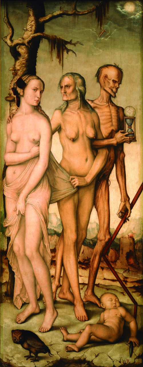 'Las edades y la muerte', Baldung Grien (1541-1544).
