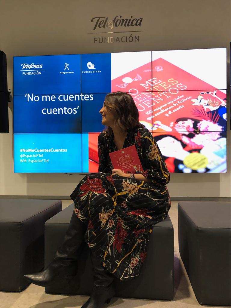 Charo Marcos, durante la presentación del libro, celebrada en el Espacio Fundación Telefónica. 