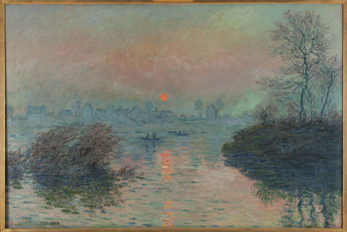 ‘Puesta de sol en Lavacourt’ de Claude Monet. Imagen: Paris Musées.
