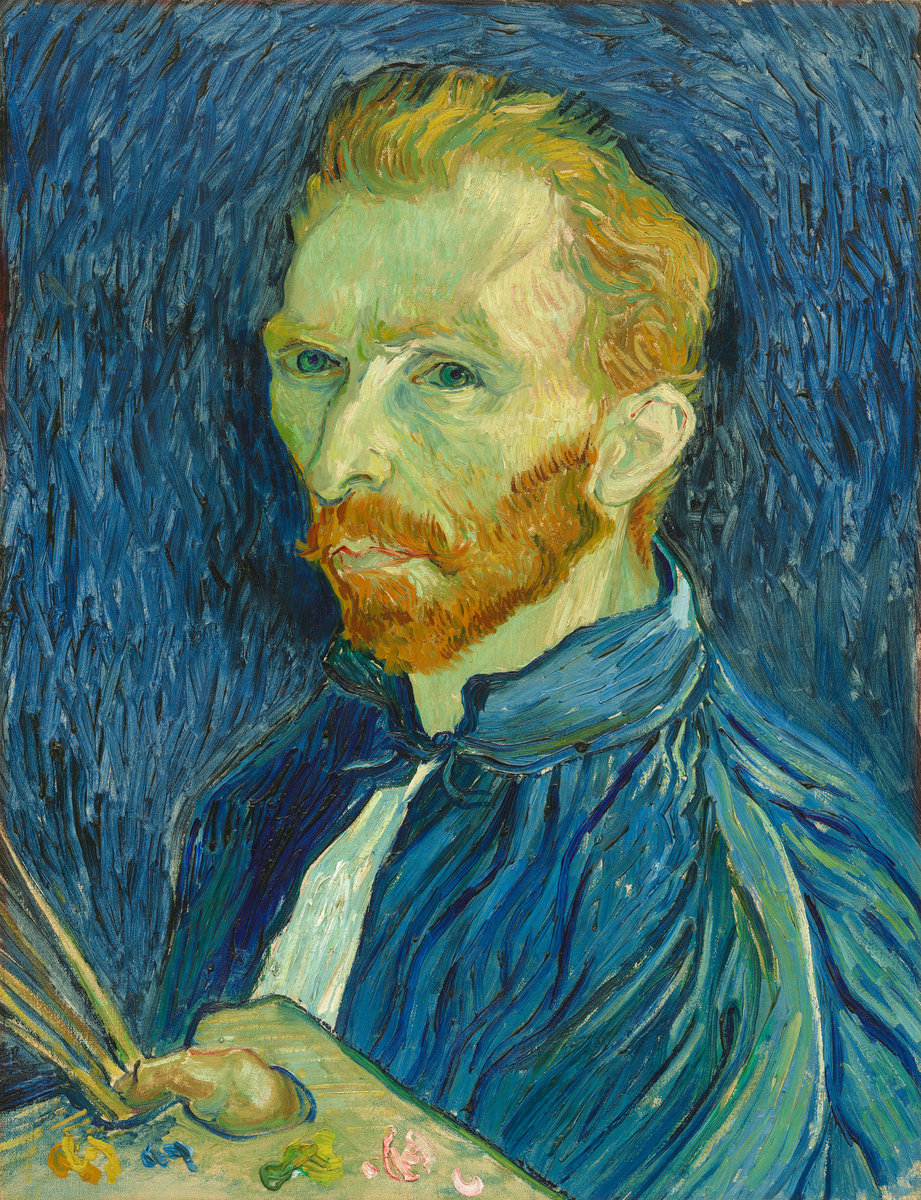 Autorretrato de Vincent van Gogh. Imagen: National Gallery of Art. 