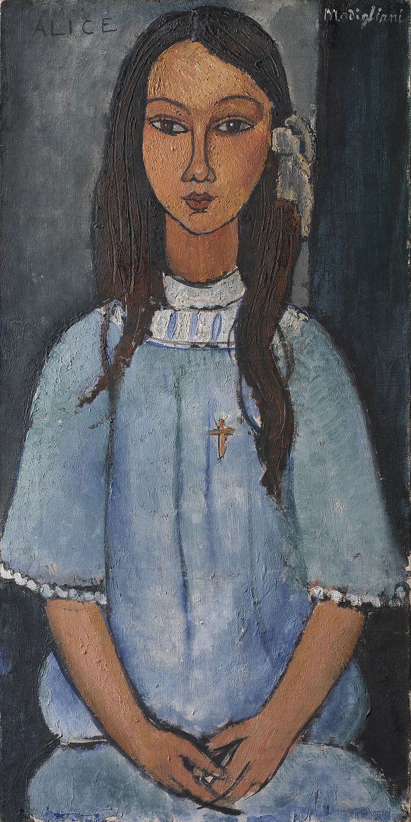 'Alice' de Amadeo Modigliani. Imagen: SMK. 'Alice' de Amadeo Modigliani. Imagen: SMK.