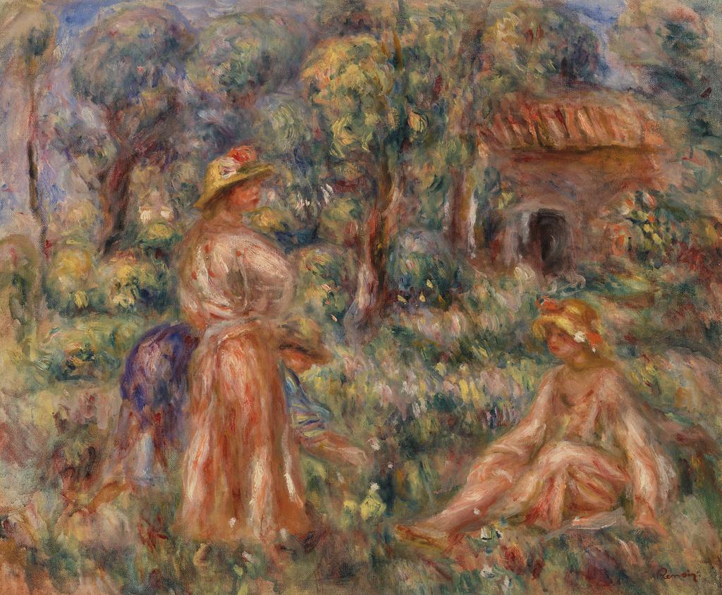 ‘Femme et jeune fille dans un paysage’, de Renoir, es una de las obras que se exhiben estos días en la Fundación Unicaja. ‘Femme et jeune fille dans un paysage’, de Renoir, es una de las obras que se exhiben estos días en la Fundación Unicaja.