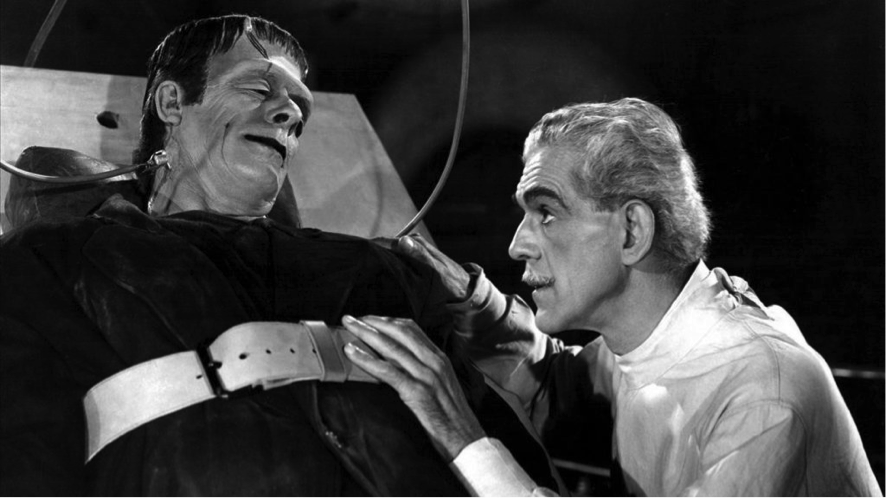 Boris Karloff y Colin Clive dan vida a Victor Frankenstein y su ‘criatura’ en la primera adaptación al cine de la novela, de 1931.