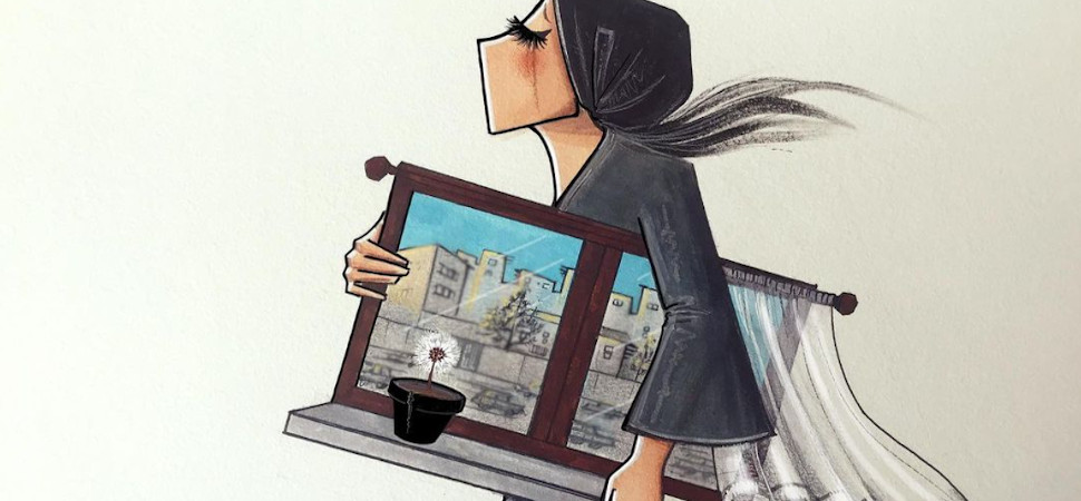 La artista que ilustra la opresión de las afganas