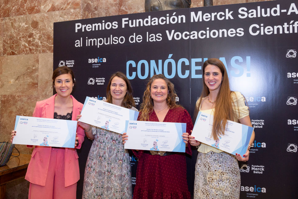 Algunas de las investigadoras premiadas. Algunas de las investigadoras premiadas.