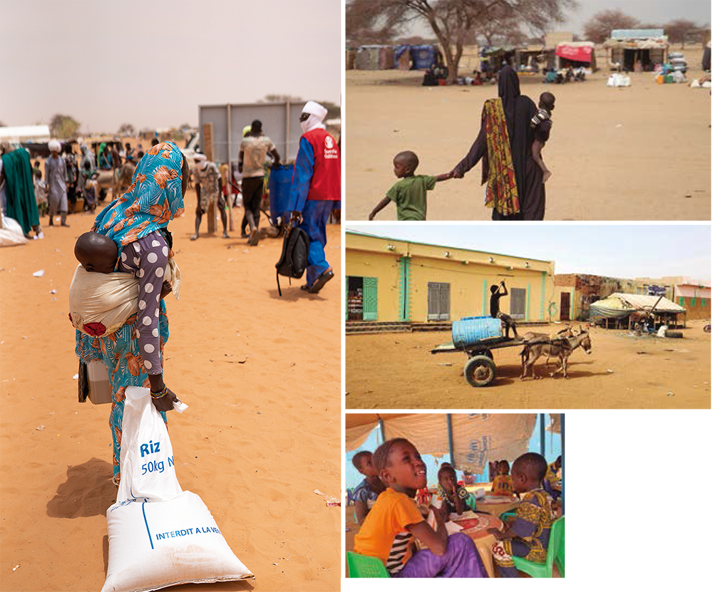 Imágenes del campo de refugiados de Mbera.