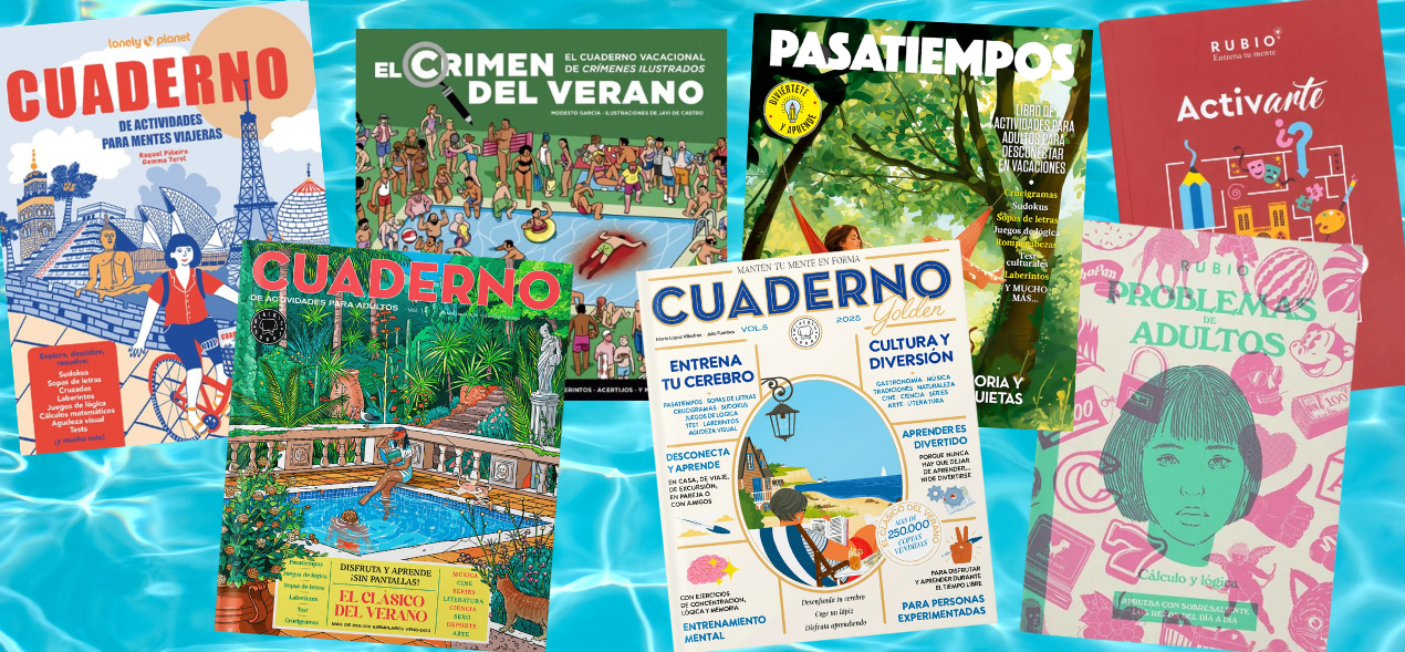 El ‘boom’ de los cuadernos de vacaciones para adultos