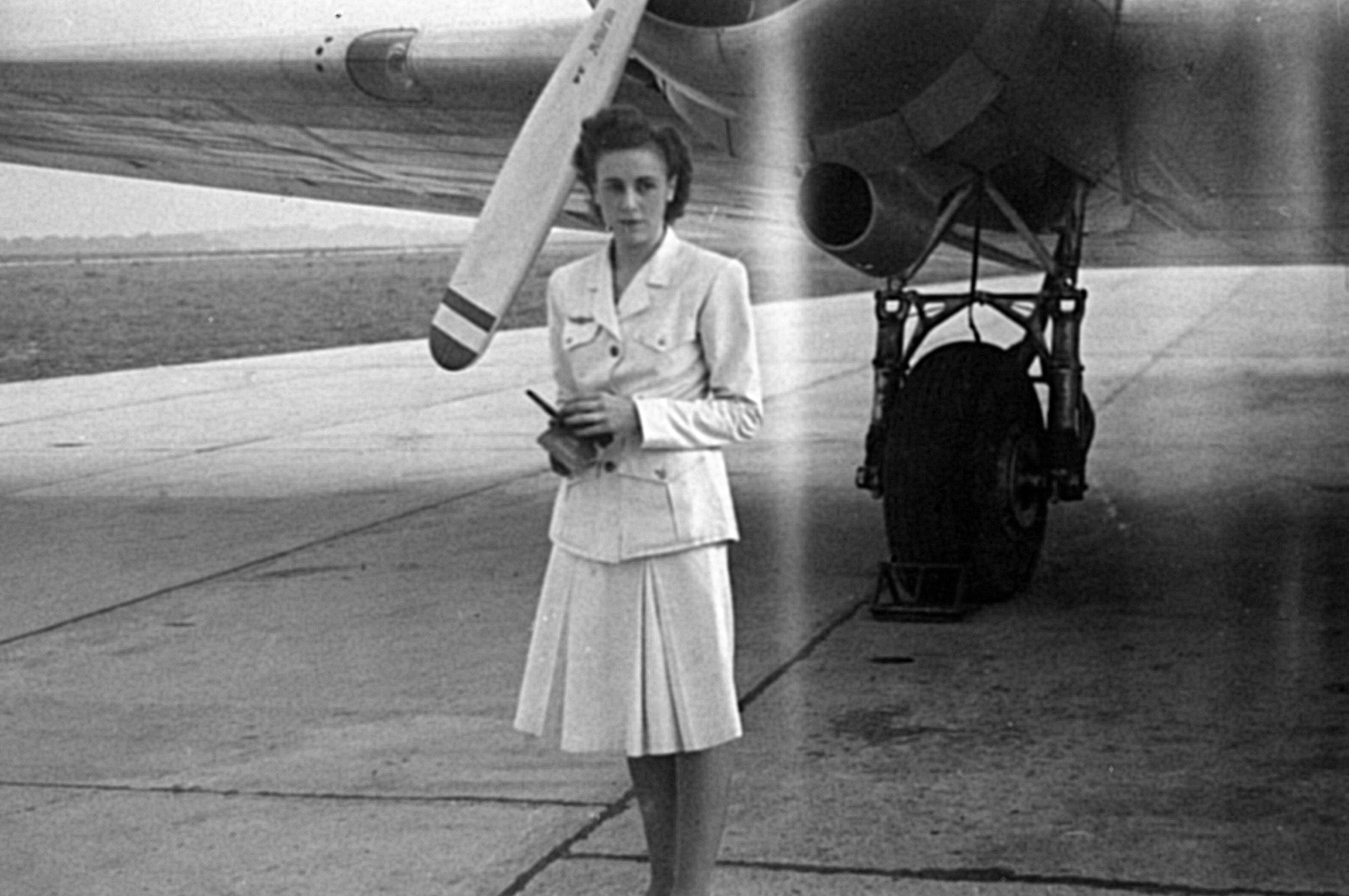 Ana Marsans, una de las primeras azafatas de Iberia.