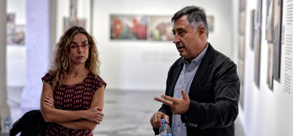Mónica Bernabé y Gervasio Sánchez/Foto: Santiago Ojeda