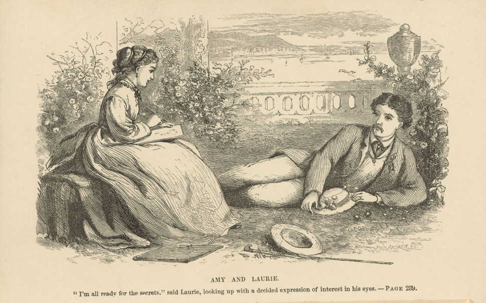 Ilustración de ‘Mujercitas’ (1868) realizada por Abigail May Alcott, hermana de la escritora