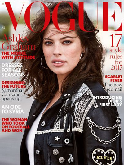 Ashley Graham protagonizará la portada de enero de Vogue UK
