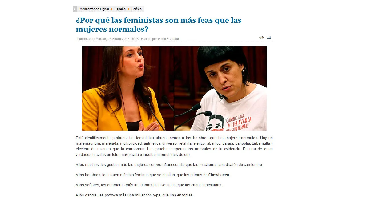 Por que las feministas son mas feas que las mujeres normales?