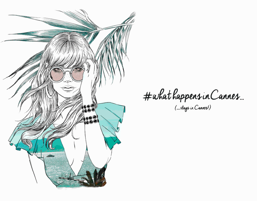 Ilustración para una campaña de Elie Saab. Imagen: sara-herranz.com