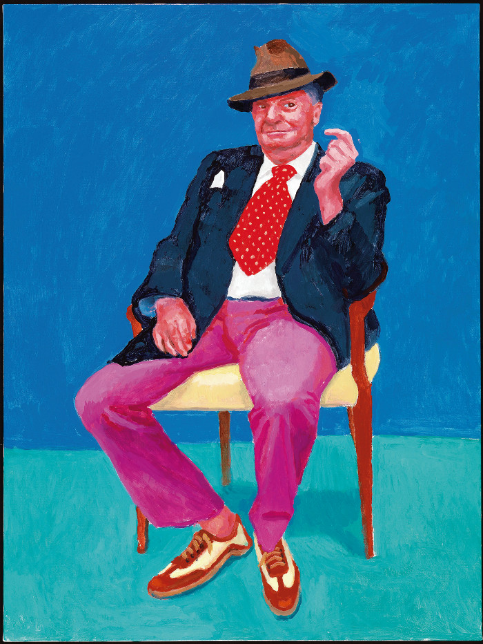 En 2015, el cómico australiano Barry Humphries hizo siete semanas de ‘shows’ en Los Angeles, lo que le dio la oportunidad de visitar a su amigo Hockney en varias ocasiones. Foto: Richard Schmidt En 2015, el cómico australiano Barry Humphries hizo siete semanas de ‘shows’ en Los Angeles, lo que le dio la oportunidad de visitar a su amigo Hockney en varias ocasiones. Foto: Richard Schmidt