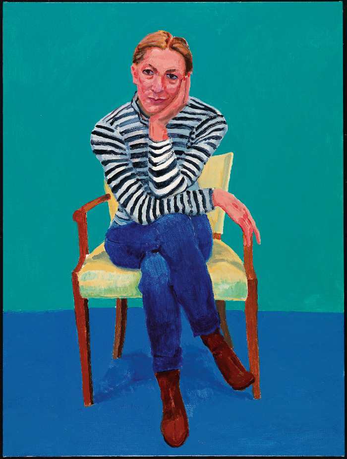 El artista pintó a Edith Devaney en dos ocasiones, primero en septiembre de 2015, y de nuevo en febrero de 2016. Este último cuadro es el que se ha incluido en la muestra. Foto: Richard Schmidt