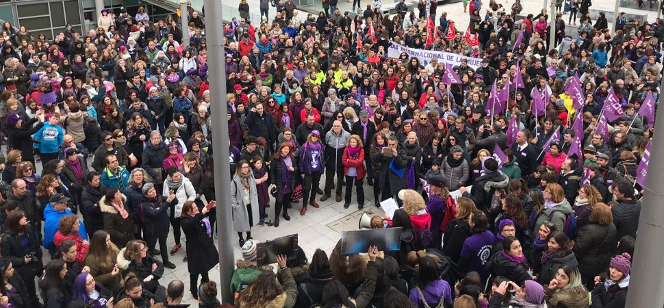 Así se está viviendo la primera huelga feminista