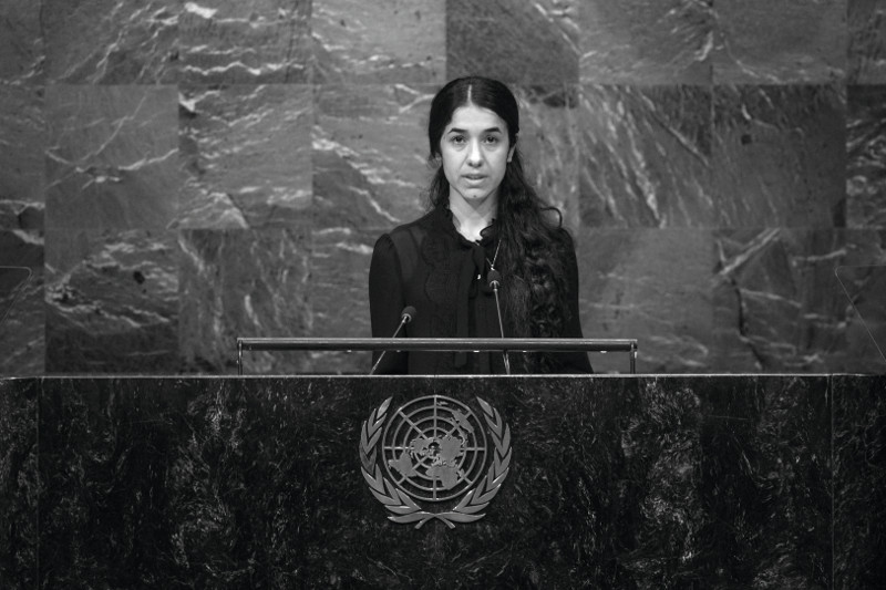 Interviniendo ante los miembros de la ONU. Foto: Cia Pak/UN