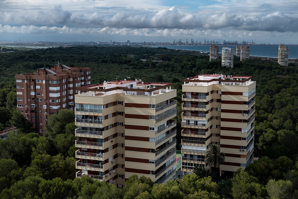 Gola de Pujol Nou, Parque Natural de la Albufera, Valencia. Urbanizaciones dentro del DPMT.